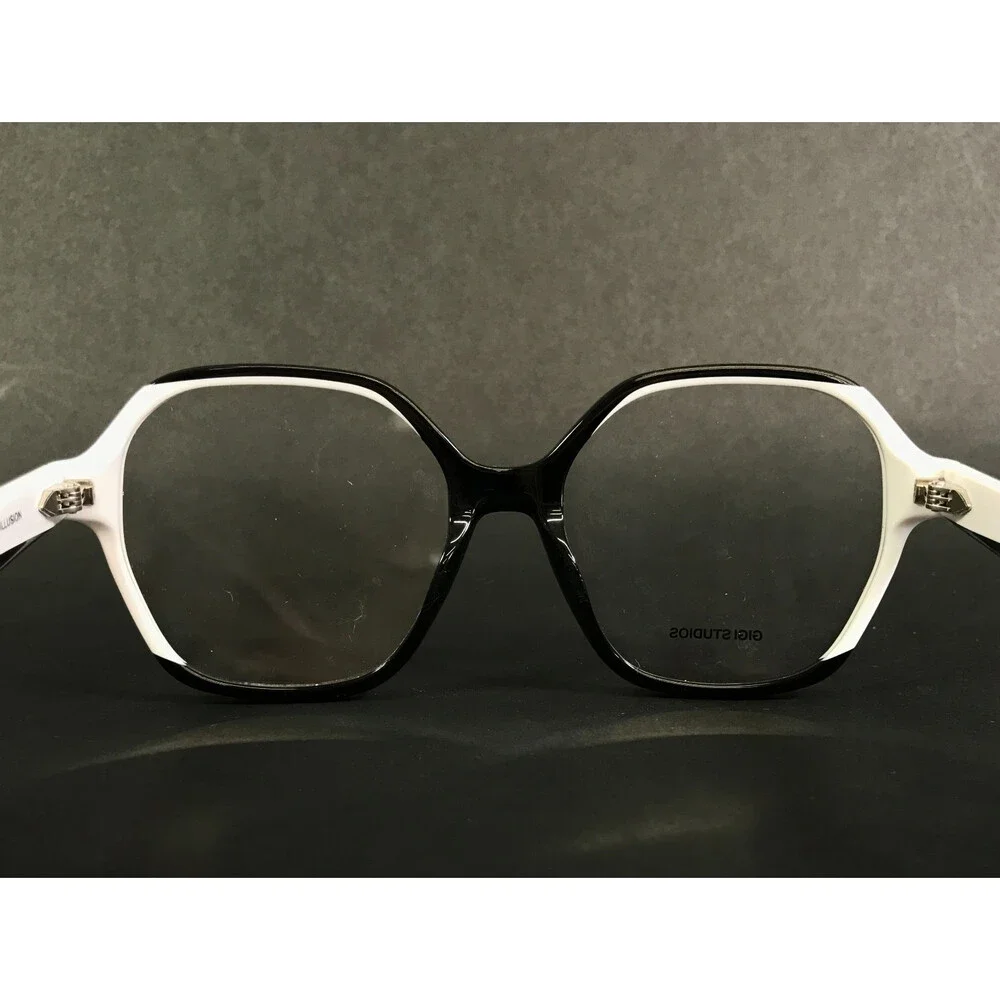 Gigi Studios Eyeglasses Frames ILLUSION 1458 6880/1 Black White Fade 53-17-140